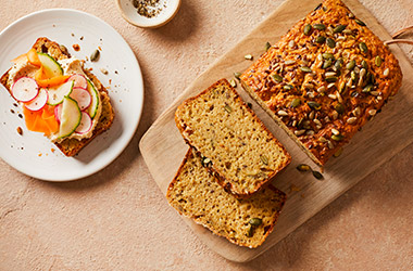 Seeded cottage cheese bread