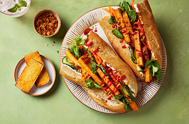 Smoky tofu bánh mì