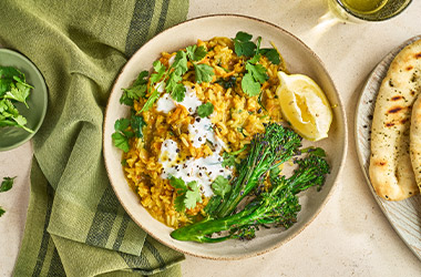 Spiced lentils and rice (kitchari)