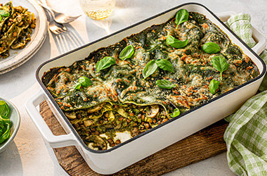 Spinach lasagne