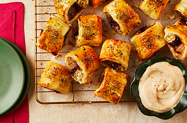 Air-fryer stuffing sausage rolls
