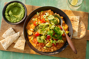 Summery chickpea stew