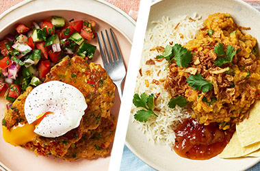 Sweet potato dhal AND dhal fritters