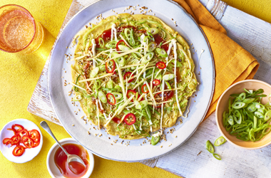 Japanese-style pancakes (okonomiyaki)