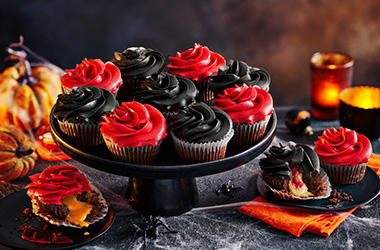 Trick or treat chocolate cupcakes