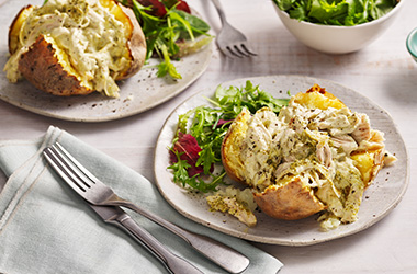 Air-fryer baked potato