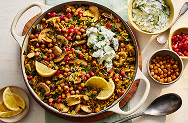 Masala mushroom biryani