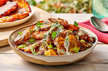 Crispy potato salad