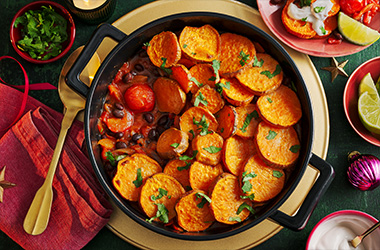 Mexican-style sweet potato bake