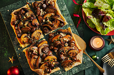 Miso mushroom galette