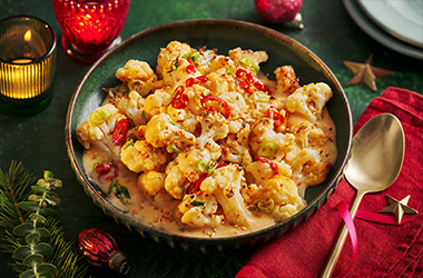 Air-fryer bang bang cauliflower cheese