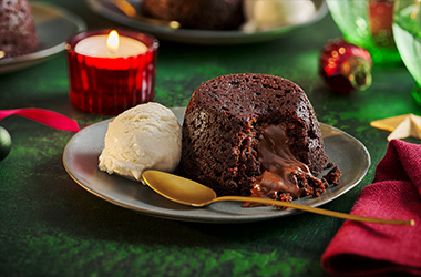 Vegan dark chocolate fondants