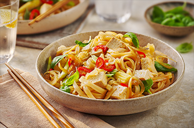 Vegan drunken noodles