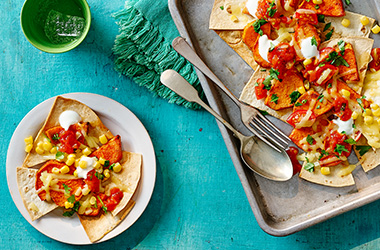 Sweet potato nacho salad