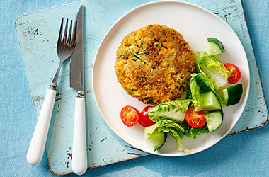 Sweet potato salmon fishcakes
