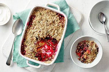 Forest fruit crumble
