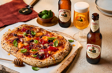 Hot honey and 'nduja diavola pizza