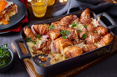 Breakfast croissant bake