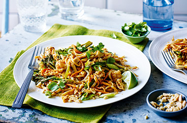 Vegetarian pad Thai