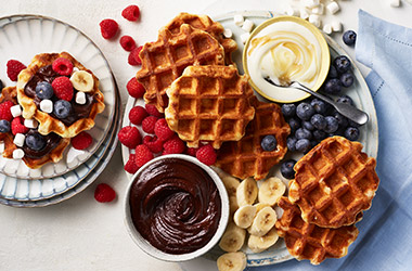 Waffle brunch board