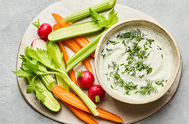 Whipped cottage cheese ranch dip