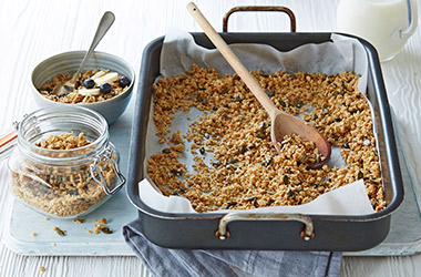 Maple and honey granola