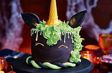 How to make a Halloween unicorn cake
