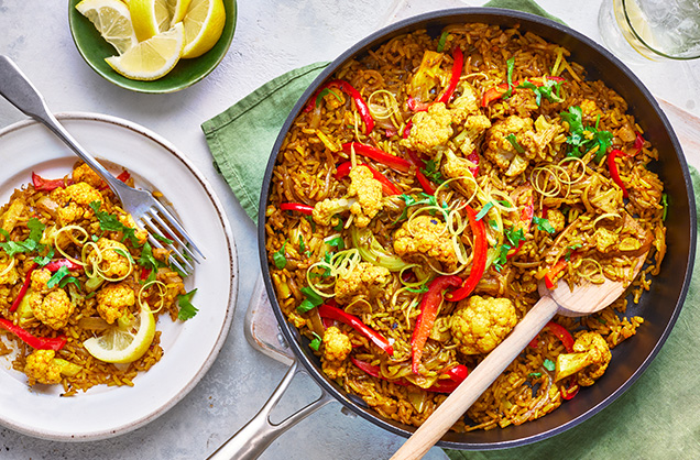 Cauliflower biryani