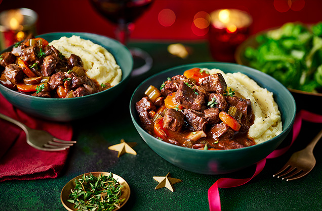 Main: Mulled wine braised beef