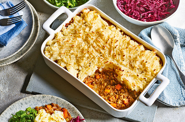 Tuesday: Beef and lentil cottage pie