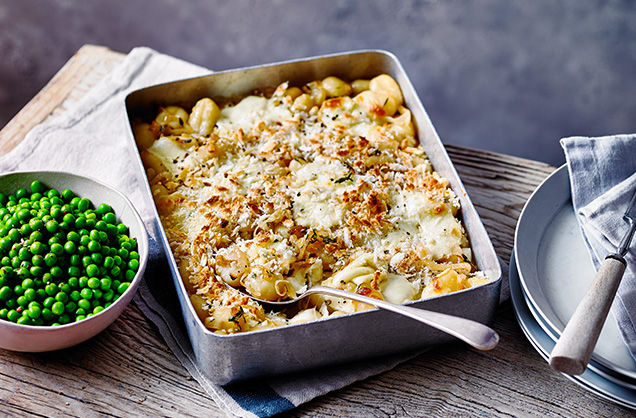 Monday: Caramelised onion gnocchi gratin