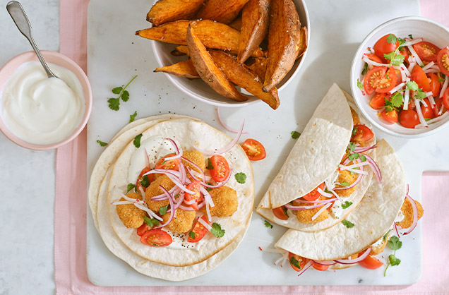 Tuesday: Chicken nugget tacos