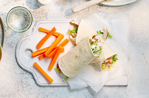 Tuesday: Chicken Caesar wrap