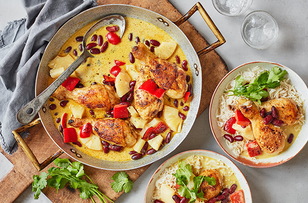 Friday: Caribbean-inspired chicken curry