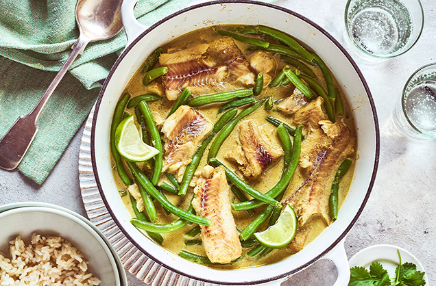 Tuesday: Coconut and green bean curry