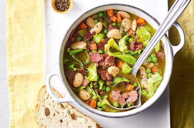 Corned beef and butter bean stew recipe