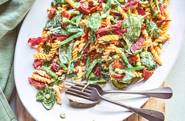 Wednesday: Creamy bacon pasta salad