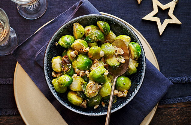 Crispy honey-roasted sprouts recipe