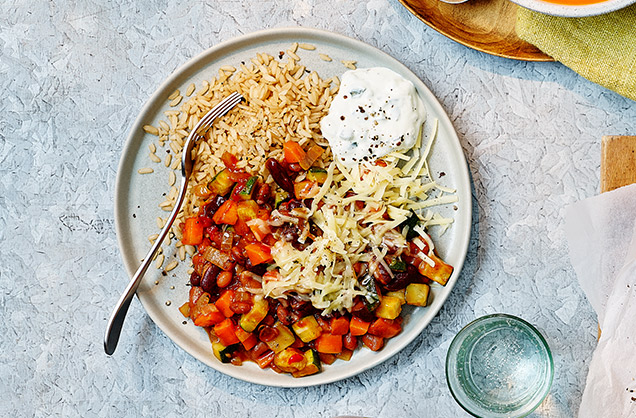 Kids' easy veggie chilli