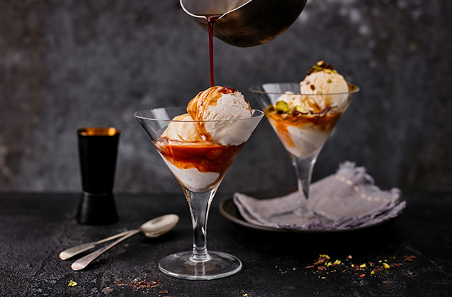 Espresso martini affogato