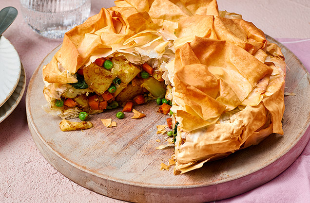 Friday: Filo samosa pie