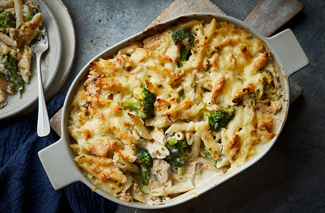 Monday: Fish pie pasta bake
