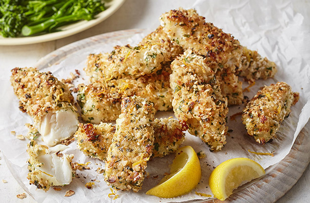 Oaty fish fingers