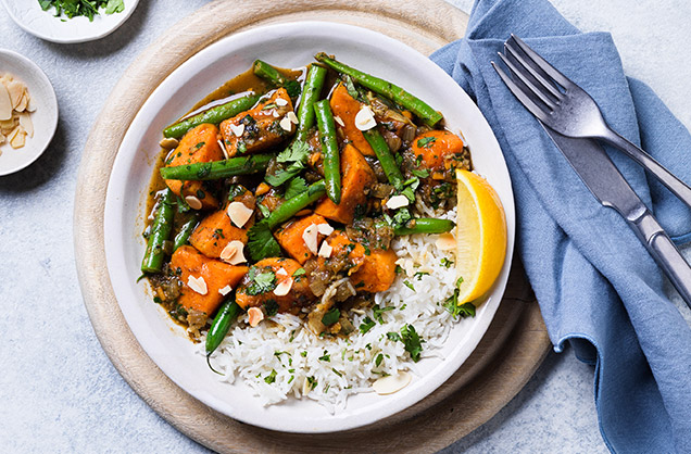 Friday: Green bean and sweet potato curry