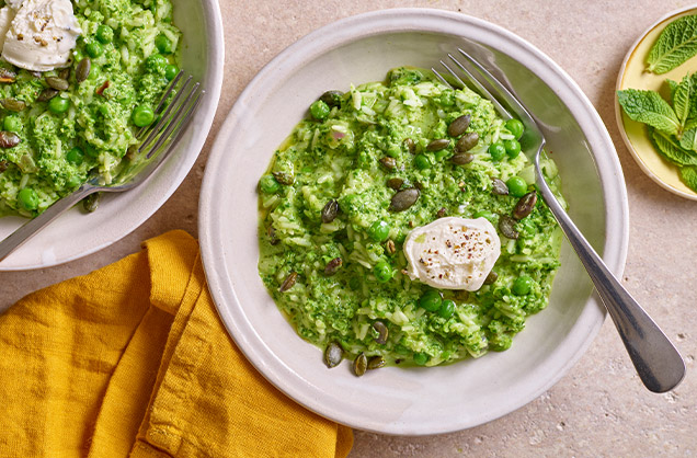 Friday: Green veg risotto