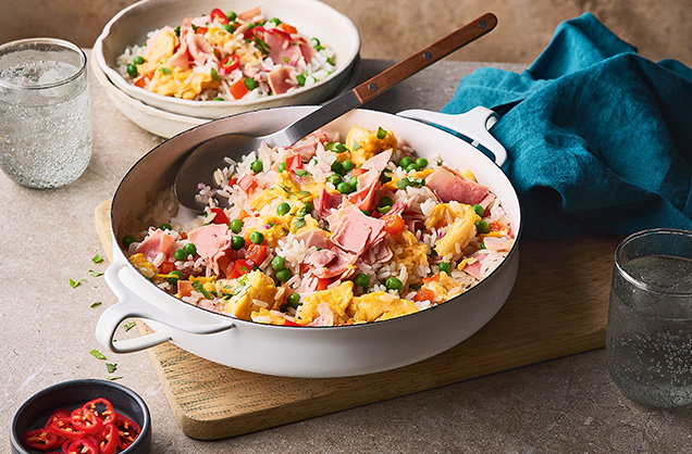 Monday: Ham and egg fried rice