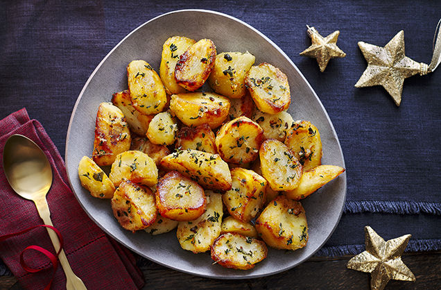 Herby roast potatoes recipe