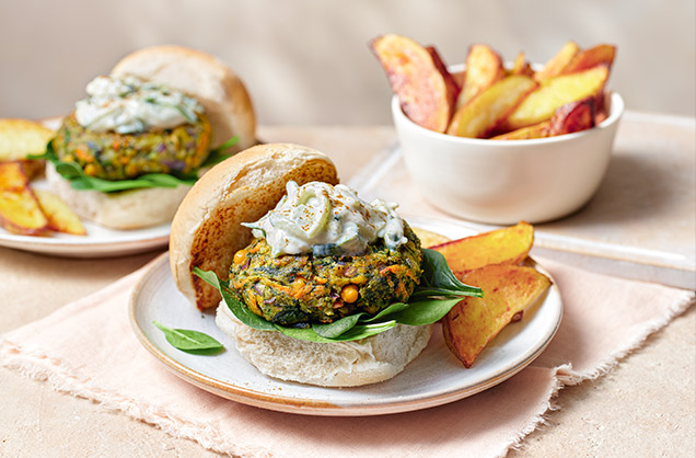 Monday: Pakora burgers