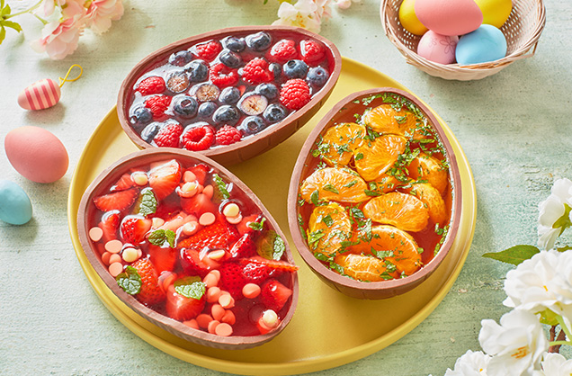 Jelly-filled Easter eggs