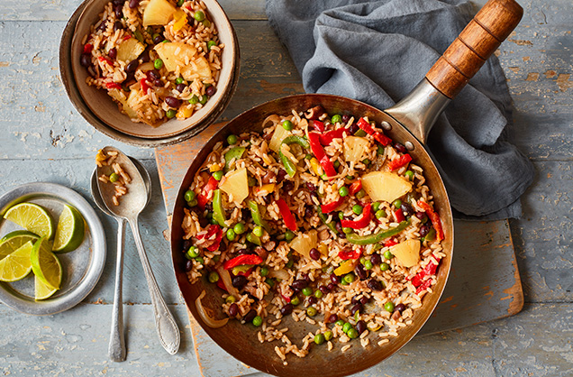 Monday: Jerk-inspired pineapple rice